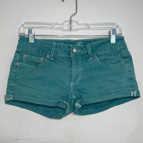 American Eagle Outfitters Pants - American Eagle Outfitters Teal Jean Shorts